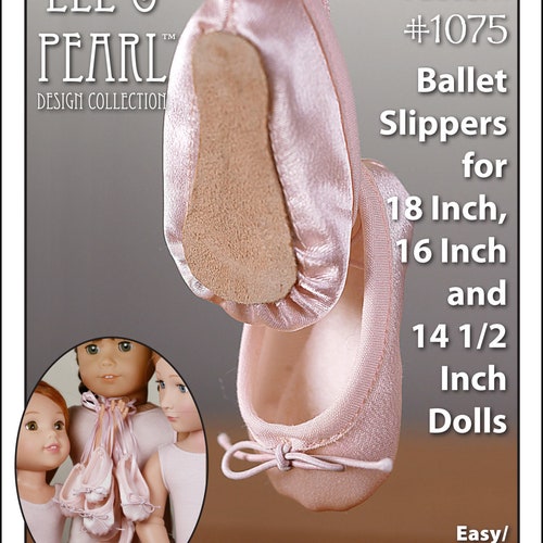 L&P 1075 Ballet Slippers Pattern for 18 Inch Dolls Such as Etsy