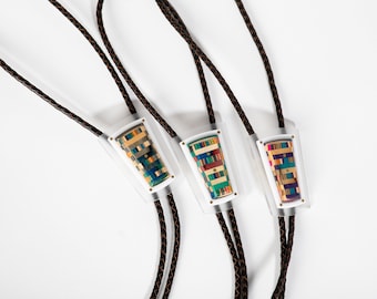 Plexiglass Tapered Bolo Tie