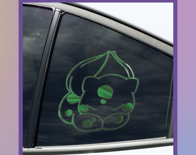 Sleeping Bulbasaur JDM Vinyl Car Decal - Etsy