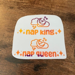 Nap Queen/King Vinyl Car Decal