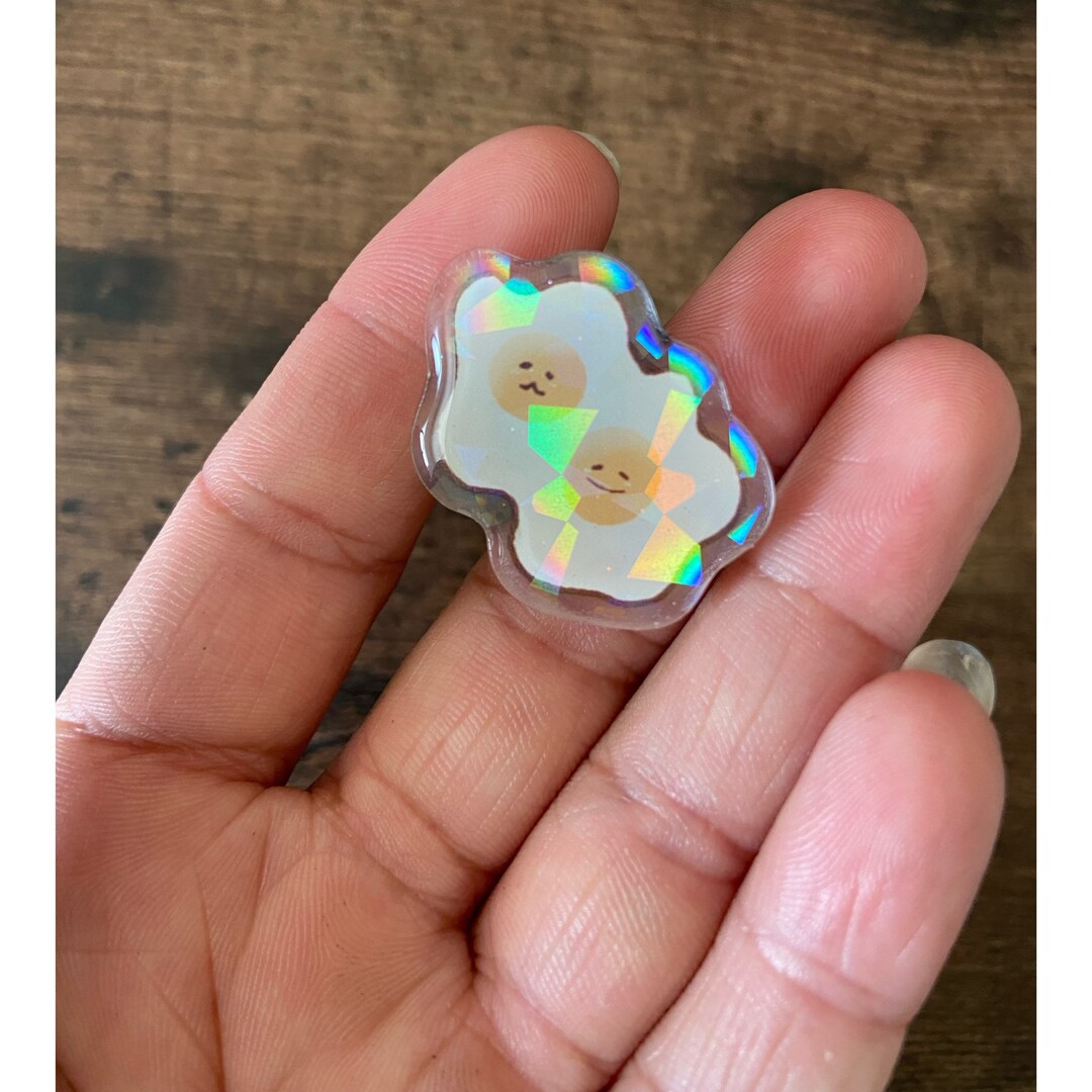 Holographic Double Egg Friends Pin, Egg Pins, Cute Eggs, Egg, Cute Pins