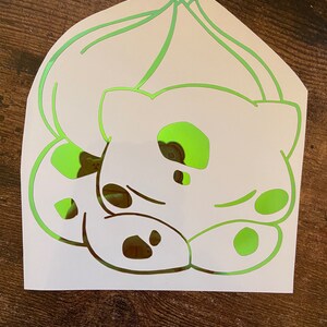 Sleeping Bulbasaur JDM Vinyl Car Decal - Etsy
