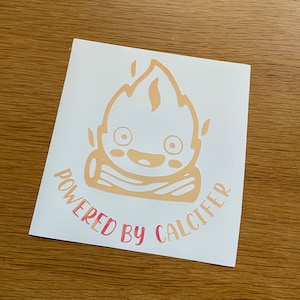 Powered by Calcifer Vinyl Car Decal