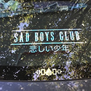 Sad Boys Club Vinyl Windshield Decal