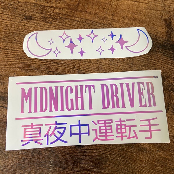 Midnight Driver JDM Anime Vinyl Car Decal