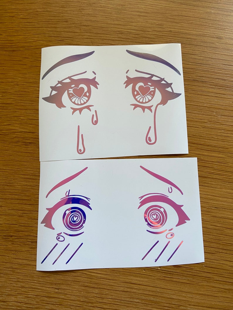 Anime Eyes Vinyl Decals, anime eyes sticker, anime car decal, lewd, anime decal, anime sticker, weeb, waifu 