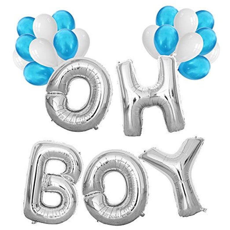 16/" Large Gender Reveal Baby Shower Letter Ballloons Gold Silver Foil Balloon