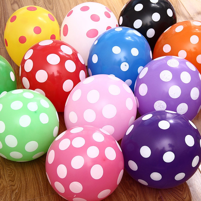 12/" Latex Polka Dot Balloon Wedding Party Birthday Decorating 10 20 50 pcs New