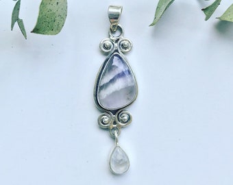 Auralite 23 Necklace | Gemstone to help with Anxiety, Resentment, and Judgement | Freedom to Express Yourself | Sloan Made