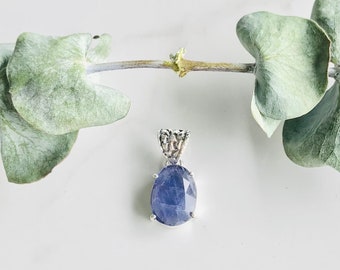 Iolite Faceted Gemstone Necklace  | Supports Memory Retention | Helps with Sleeping Issues | Sloan Stones