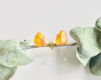 Free form Baltic Amber Studs | Protection For Empaths | Provides Protection From Negative Influences | Sloan’s Stones