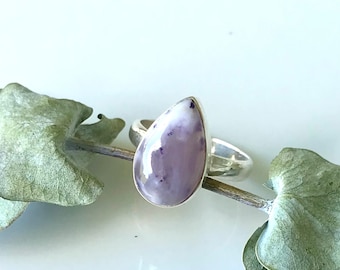 Rare Find | Purple Part of Dendritic Agate | Size 8 Ring | Sloan Stones