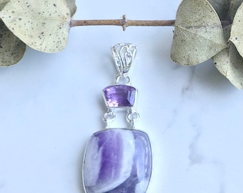 Auralite 23 Necklace | Gemstone For Anxiety, Resentment, and Judgement | Freedom to Express Yourself | Sloan Made