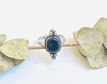 Onyx Ring Size 7 | Endurance | Persistence | Inner Strength | Willpower | Sloan’s Stones