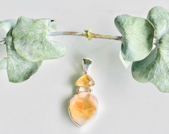 Scotland Citrine Raw Freeform Stone & Citrine in Agate | Personal Willpower | Manifestation | Sloan Stones | Designer Silversmith