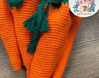 Crochet Easter Carrot Favors