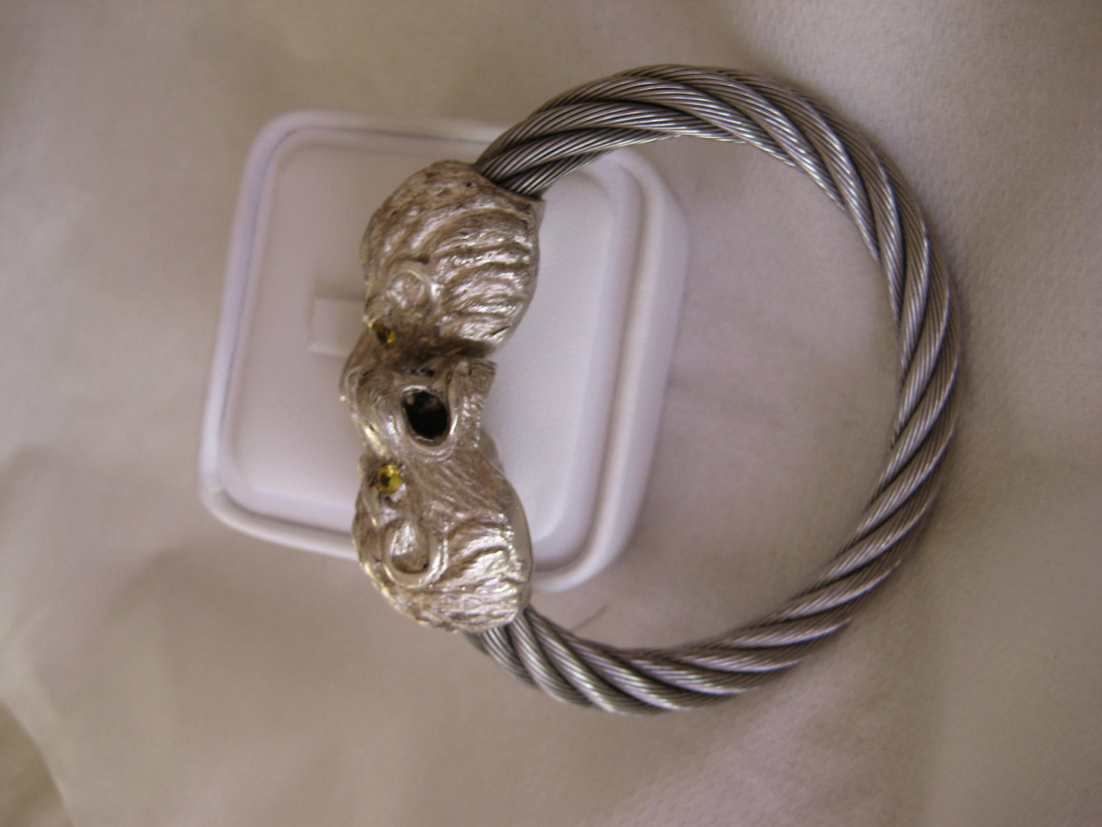 Lion Head Sterling Silver Bracelet 316 stailess | Etsy