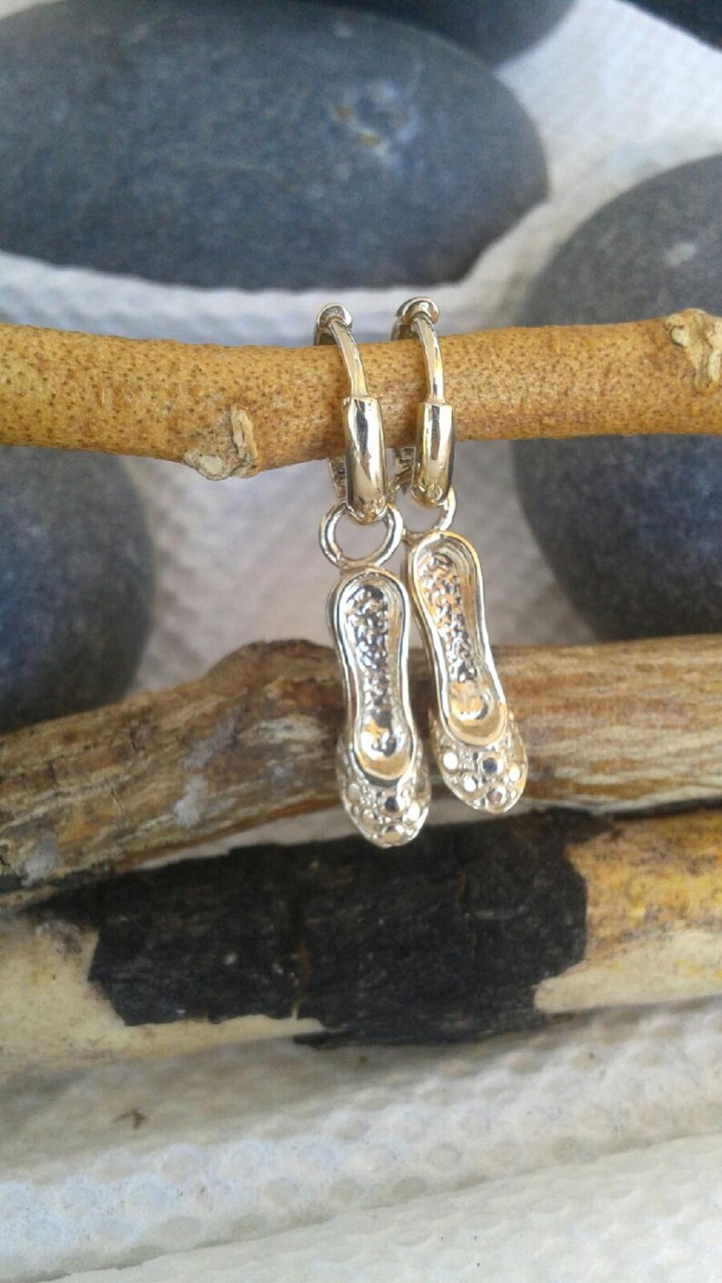 High Heel Shoe 14K Solid Gold Earrings Etsy