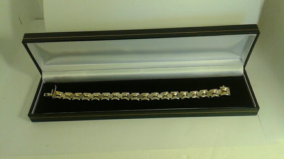 Screw Bracelet 14K Yellow and White Solid Gold Etsy