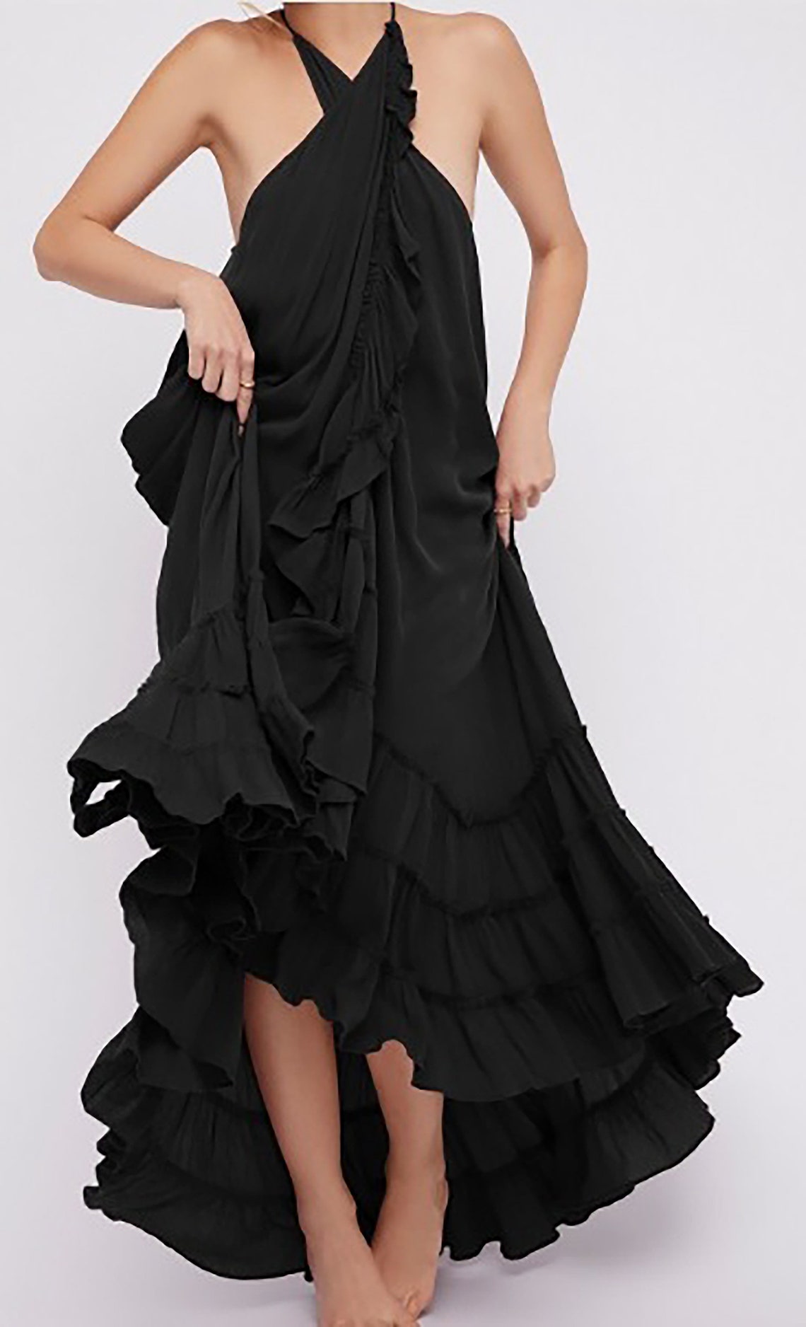 Dress/Summer Maxi Dress/ Asymmetrical / Long Dress ON SALE Etsy