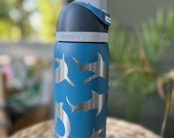 Shark Engraved 32oz Owala Water Bottle - Etsy