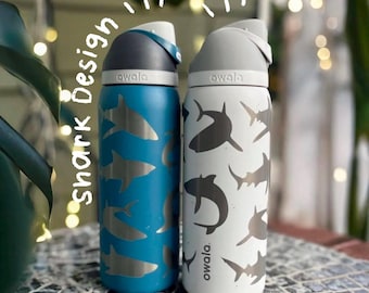 Shark Engraved 32oz Owala Water Bottle