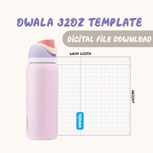 Owala 32 ounce Template, Digital File SVG & PNG for laser cutter
