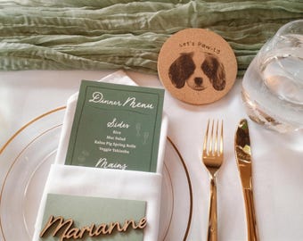 Engraved Coasters - Weddings, Bachelorettes Party, Events