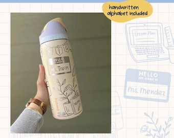 Teacher Owala 32oz SVG, Teacher Clipart, Digital Download, Cricut, Silhouette Cut File