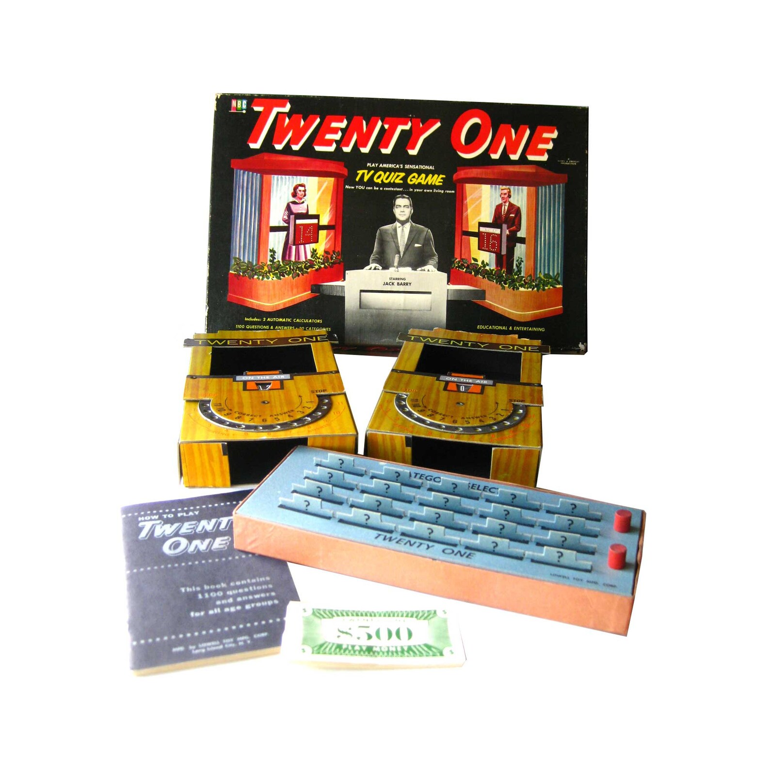 TWENTY ONE TV Quiz Game 1957 Lowell Games Television Vintage Etsy
