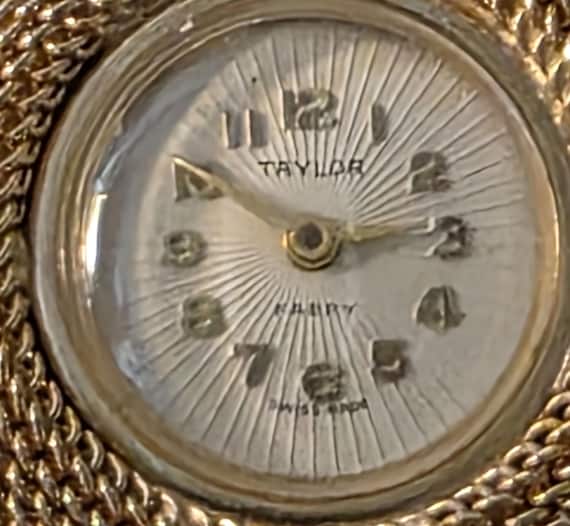 Vintage Taylor Mechanical Watch Pendant, Swiss Made, Gold  display picture 1