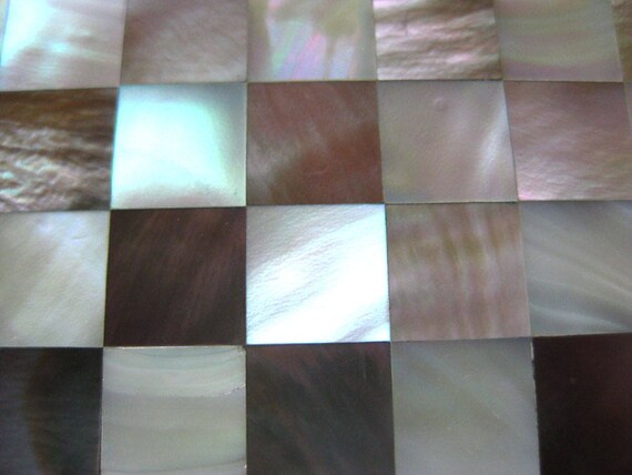 Mother Of Pearl Checkerboard Compact by Kaycraft … - image 2