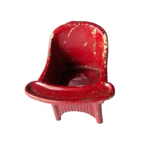 Kilgore Cast Iron Doll Potty Chair Vintage Miniature Dollhouse Furniture Doll House Chair Miniature Nursery Kilgore Toy Kilgore Furniture