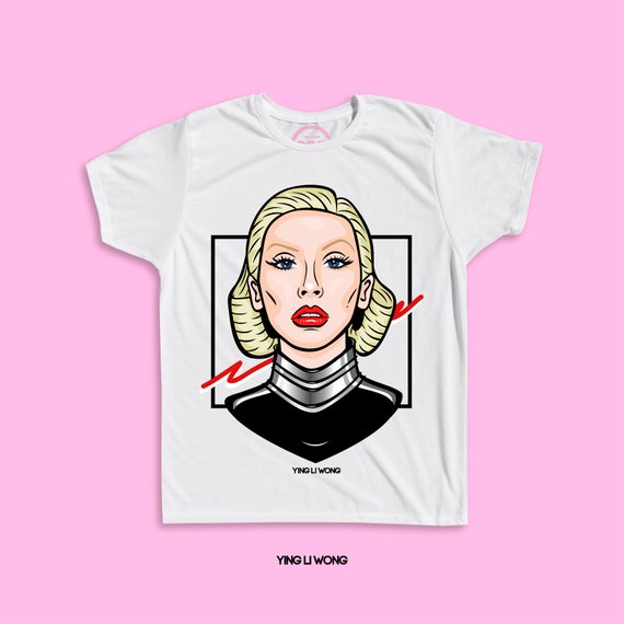 X-tina T-shirt Christina Aguilera T-shirt Bionic T-shirt | Etsy