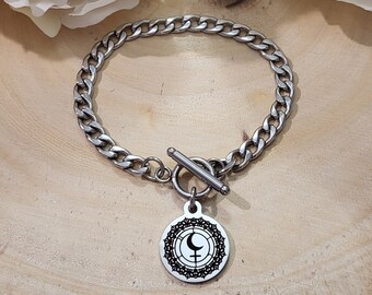 Lilith Sigil Toggle Bracelet-Witchy Jewelry,Witch Bracelet,Lilith Jewelry,Always Be Lilith,Sigil Bracelet,Lilith Bracelet,Pagan Jewelry