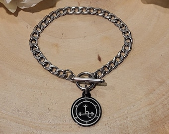 Lilith Sigil Toggle Bracelet-Witchy Jewelry,Witch Bracelet,Lilith Jewelry,Always Be Lilith,Occult Bracelet,Lilith Bracelet,Pagan Jewelry