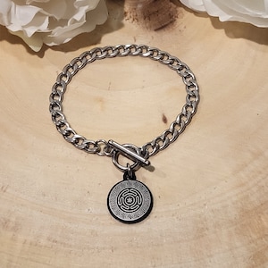 Hecate Stainless Steel Witchy Toggle Bracelet-Witchy Jewelry,Witch Bracelet,Pagan Jewelry,HecateBracelet,Hecate Jewelry,Goddess Bracelet