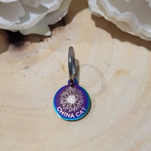 China Cat Sunflower Pet Charm-Grateful Dead,Deadheads,Hippie Pet Charms,Boho Pet Charm,Grateful Dead Pet Charms,Grateful Dead Tags,Dog Charm