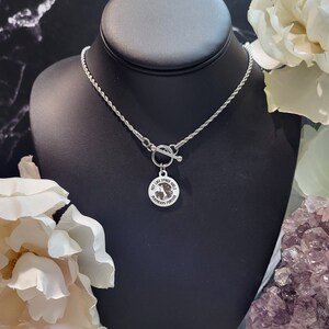 Grateful Dead Scarlet Begonias Not Like Other Girls Stainless Steel Toggle Charm Necklace-Grateful Dead Jewelry-Shakedown Street-Lot Jewelry