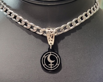 Lilith Stainless Steel Charm Necklace -Witchy Necklace,Witchy Jewelry,Always Be Lilith,Lilith Silgil Jewlery Necklace,Lilith Jewelry,Occult
