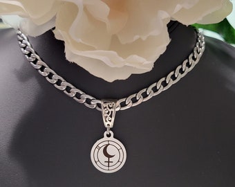 Lilith Charm Necklace-Witchy Necklace,Witchy Jewelry,Always Be Lilith,Lilith Sigill Jewlery Necklace,Lilith Jewelry,Pagan Wiccan Occult