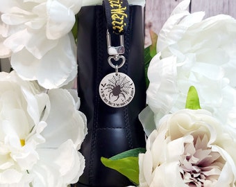 Witchy Spider Boot Charm-Shoe Accessories,Boot Jewelry,Gothic Boot Charm,Grunge Boot Charm,Boot Accessory,Witchy Boho Charm,Witchy Vibes