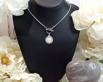 Lilith Sigil Stainless Steel Toggle Necklace-Lilith Necklace,Lilith Jewelry,Always Be Lilith Never Eve,Witchy Necklace,Witchy Jewelry Gift