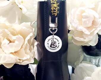 A Well Read Woman Boot Charm-Shoe Accessories,Boot Jewelry,Book Club Boot Charm,Reader Gift,Boot Accessory,Witchy Gifts for Avid Readers