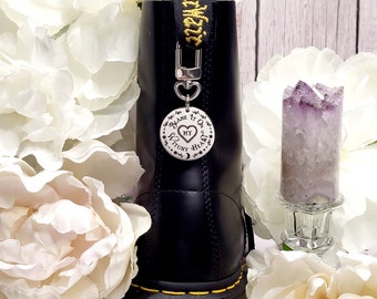 Blame my Witchy Heart Boot Charm-Shoe Accessories,Boot Jewelry,Gothic Boot Charm,Grunge Boot Charm,Boot Accessory,Witchy Boho Boot Charm