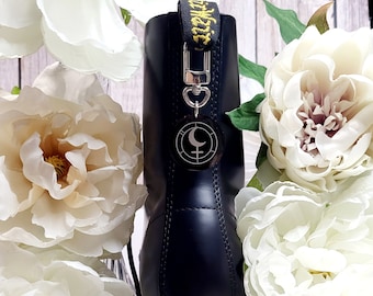 Witchy Lilith Sigil Boot Charm-Shoe Accessories,Boot Jewelry,Gothic Boot Charm,Boho Boot Charm,Boot Accessory,Witchy Boho Charm,Witch Vibes