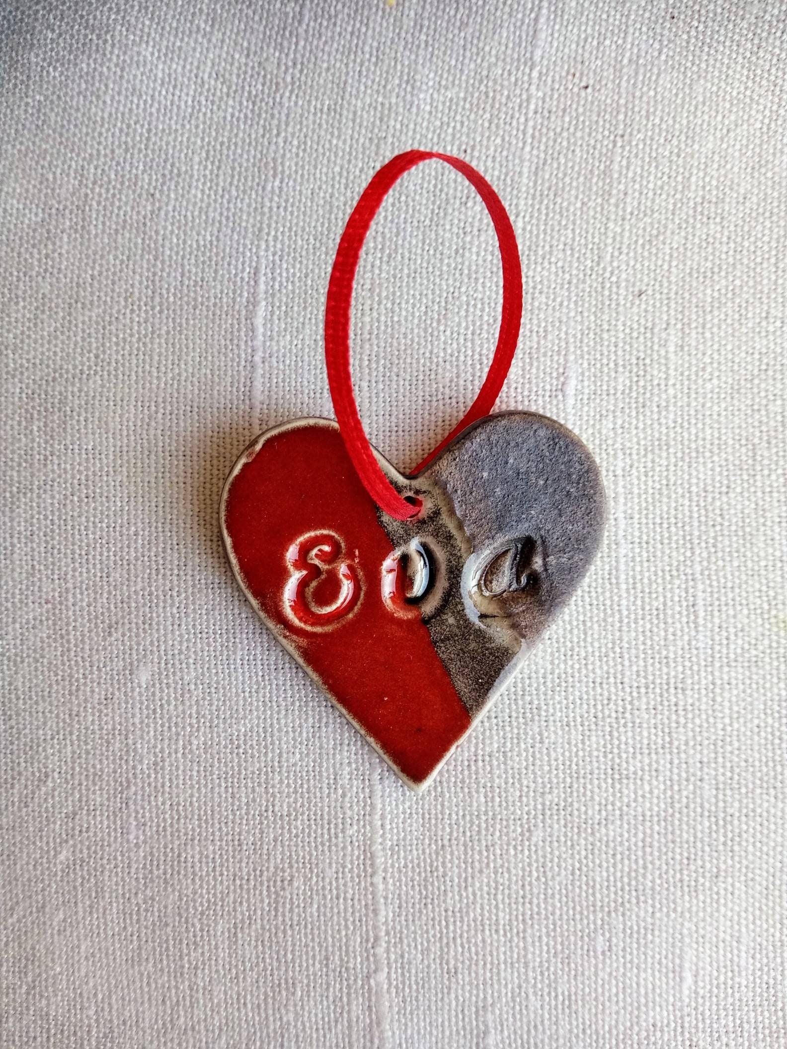PERSONALIZED heart ornament / heart ornament / heart christmas | Etsy