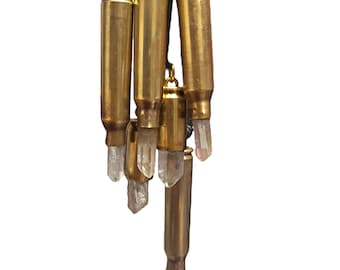 Crystal Bullet Necklace w/slide adjustable Cotton Cord