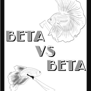 Beta Fish Instant Download Digital Art Piece Wall Decor