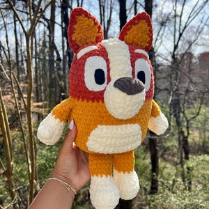 Crochet Red Heeler Plushie - Bingo from Bluey
